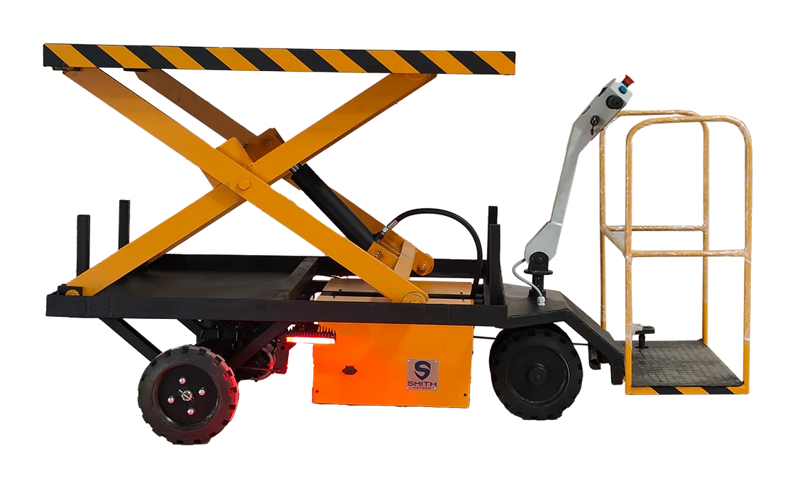 Battery Scissor Trolley — Standing